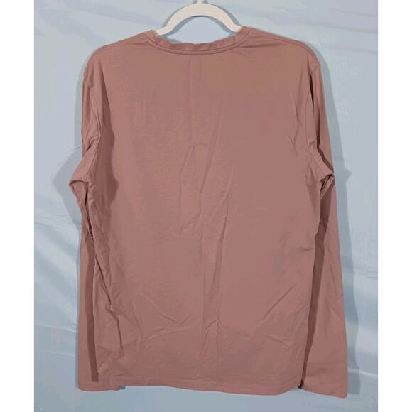 XRay Jeans Shirt Womens Medium Long Sleeve 3-Button Front Top Light Purple Mauve - Picture 6 of 8